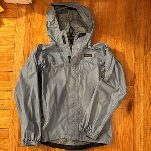 Patagonia Women’s Raincoat, light blue, XS
